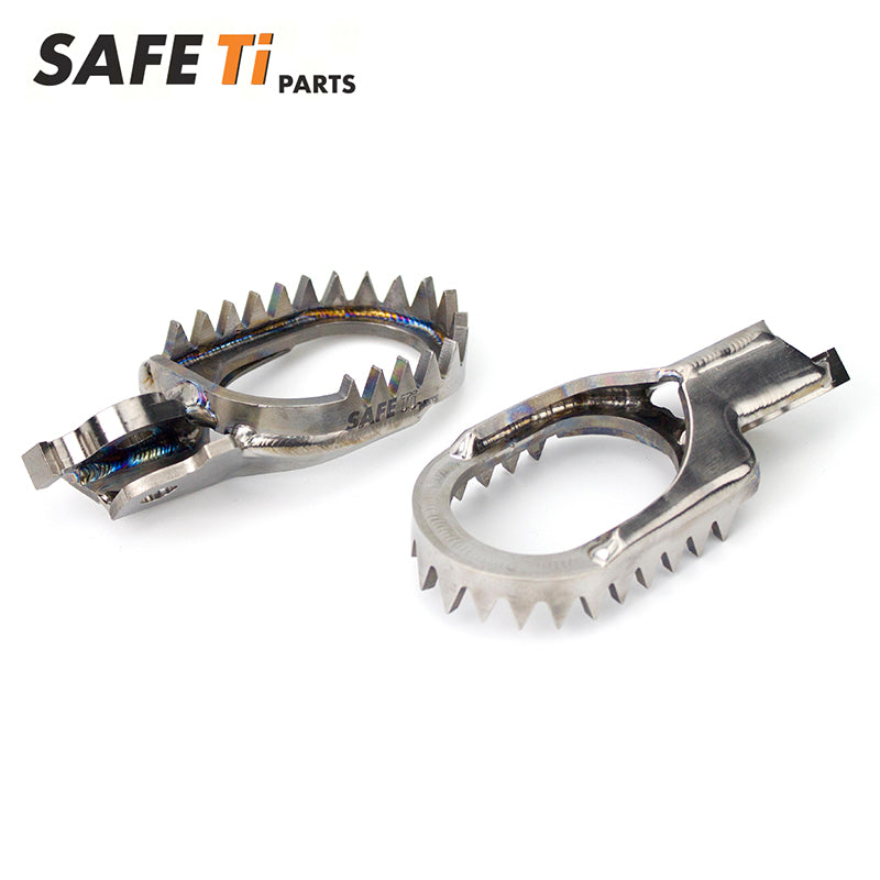 Titanium footpegs for dirt bike KAWASAKI