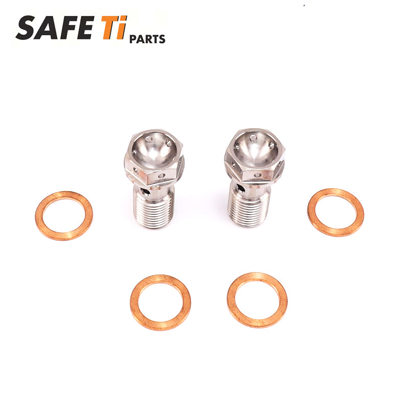 Titanium Banjo Bolt kit fit for HONDA /KAWI/ SUZI/ YAMAHA(2B+4W)