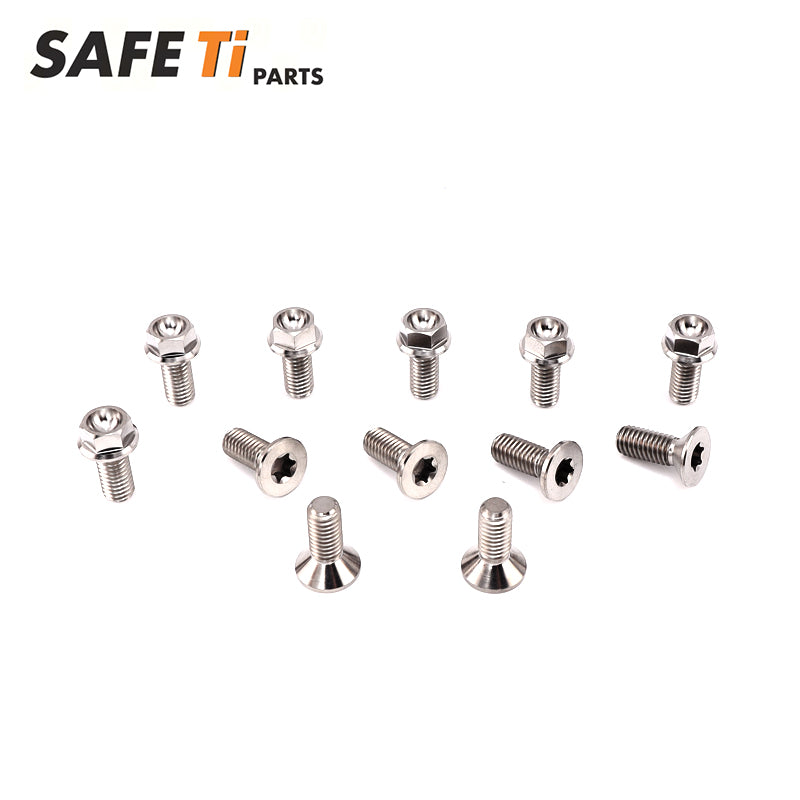 Titanium Front and Rear Brake Rotor Bolts kit fit for YAMAHA(6B+6B)
