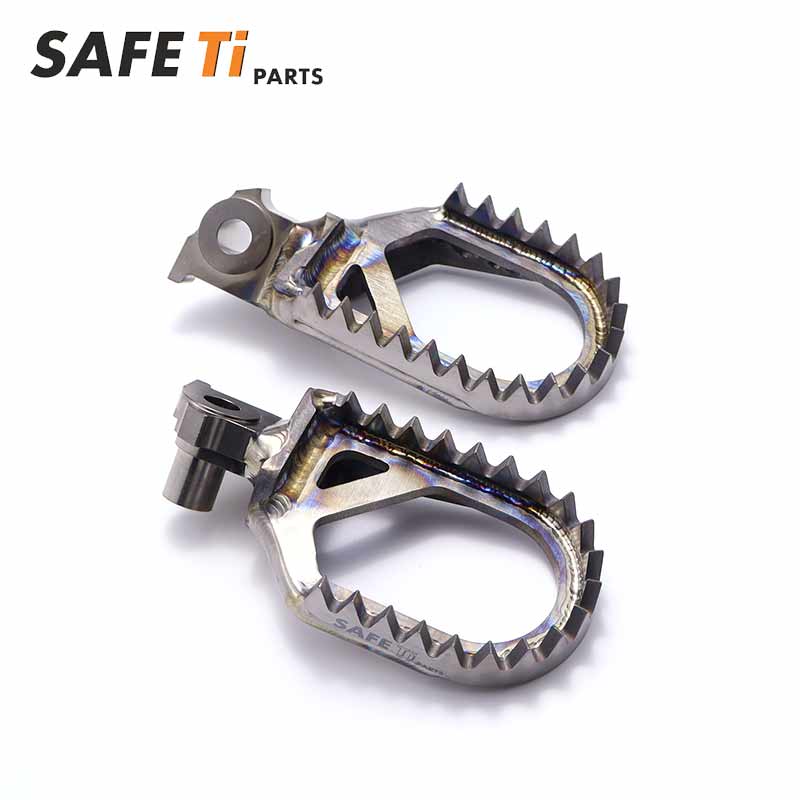 SAFETi GR5 Titanium Foot Pegs PRO for Yamaha YZ/WR (10mm Back + 5mm Down)