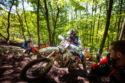 Why has everyone switched to two-stroke bikes in off-road, trail, and enduro circles now?