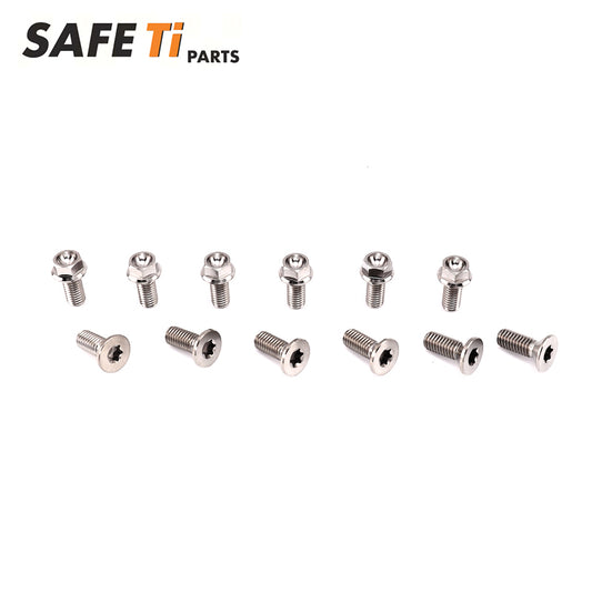 Titanium Front and Rear Brake Rotor Bolts kit fit for YAMAHA(6B+6B)