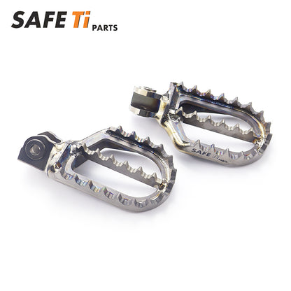 Motorcycle Titanium Footrest Foot Pegs for KOVE MX250 MX450 450RALLY