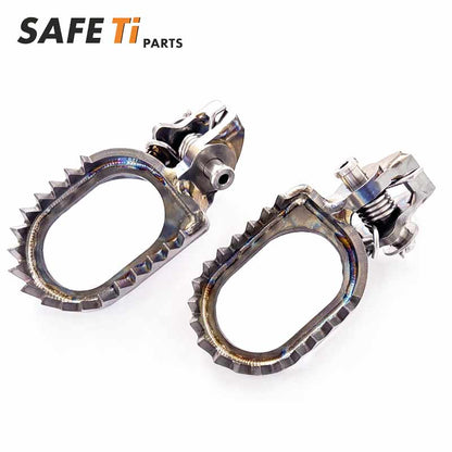 Titanium Footpegs Combo Kit for KTM 23XC EXC SX + Ti Pins + Springs – 11% Off