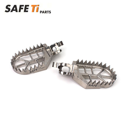 SAFETi CNC Titanium Foot Pegs for Kawasaki KX250 KX450
