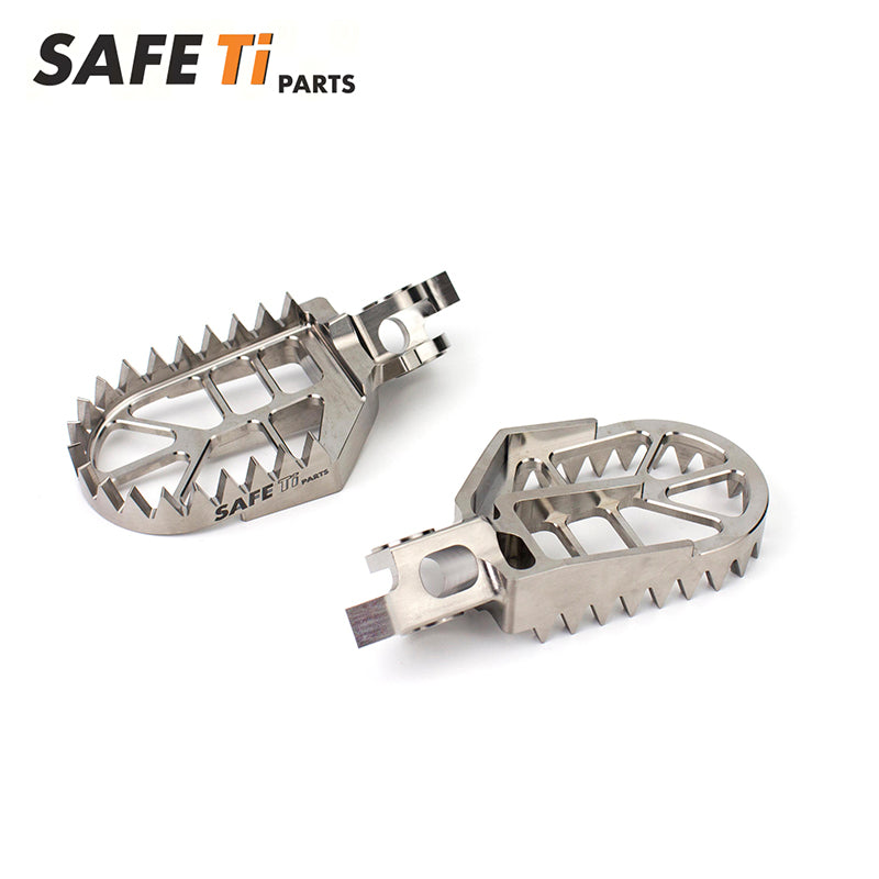 SAFETi GR5 Titanium Foot Pegs PRO CNC for Kawasaki KX250/KX450 (10mm Back + 5mm Down)