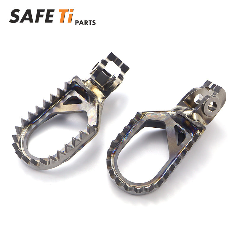 TM Titanium Footpegs With 10mm Back 5mm Down