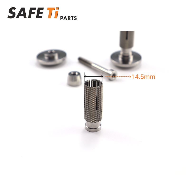 SAFETi GR5 Titanium Handlebar Bar End Plugs 14.5mm (Pair)