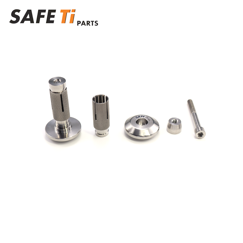 SAFETi GR5 Titanium Handlebar Bar End Plugs 14.5mm (Pair)