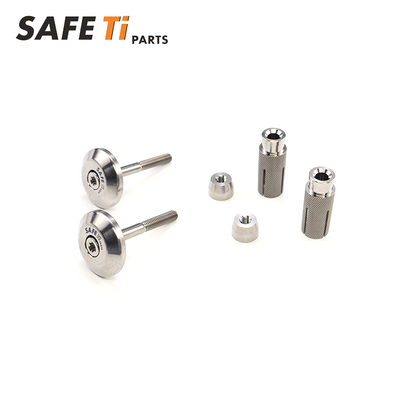 SAFETi GR5 Titanium Handlebar Bar End Plugs 14.5mm (Pair)