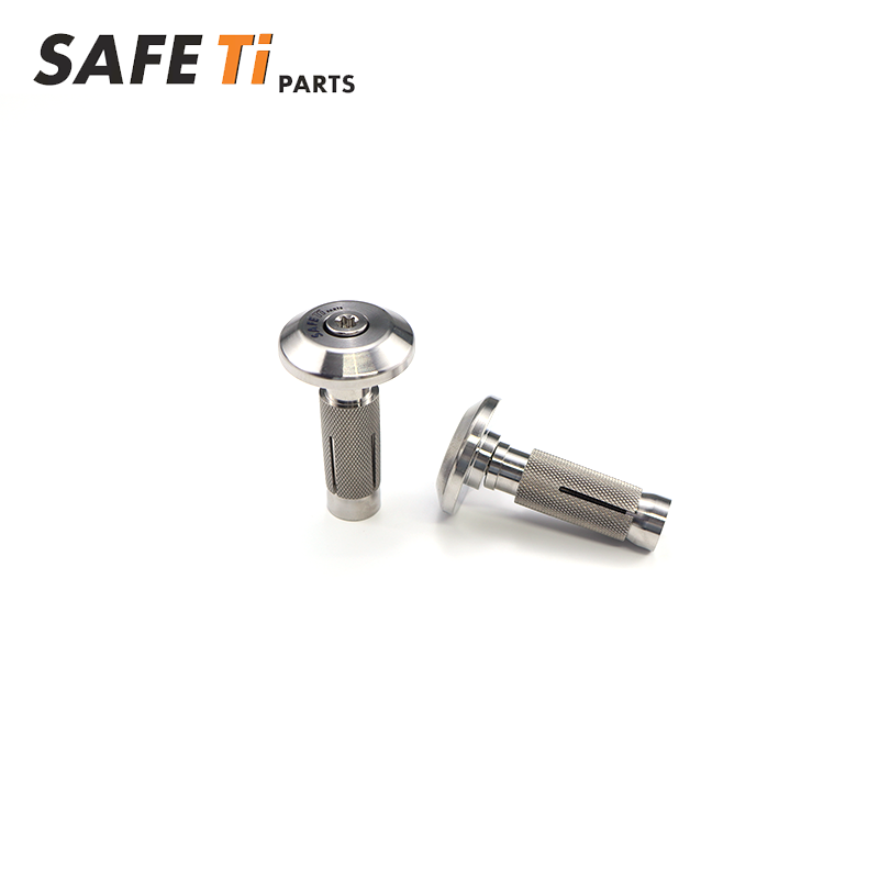 SAFETi GR5 Titanium Handlebar Bar End Plugs 14.5mm (Pair)