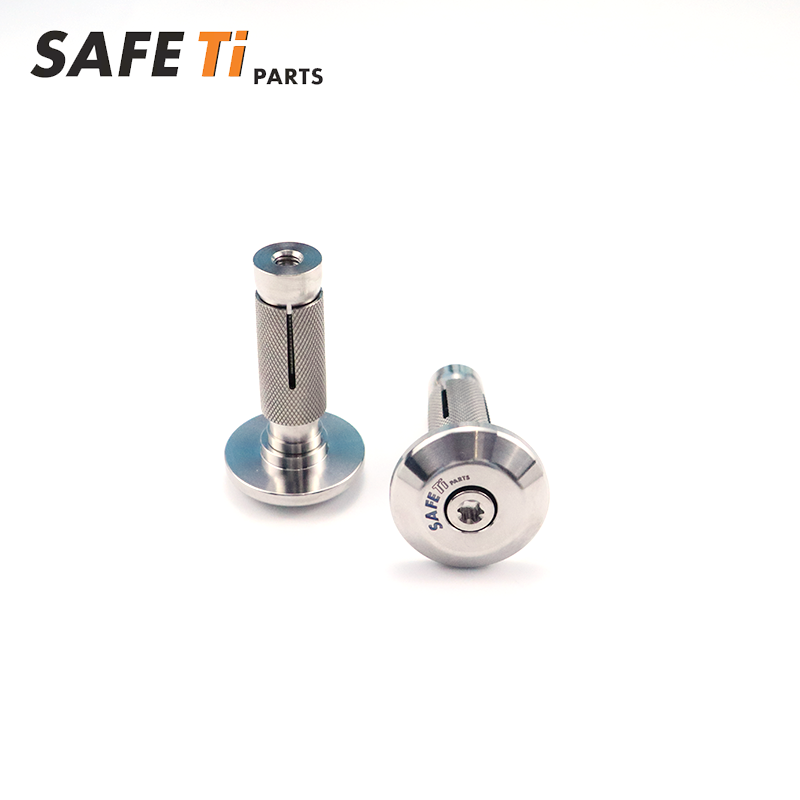 SAFETi GR5 Titanium Handlebar Bar End Plugs 16mm (Pair)