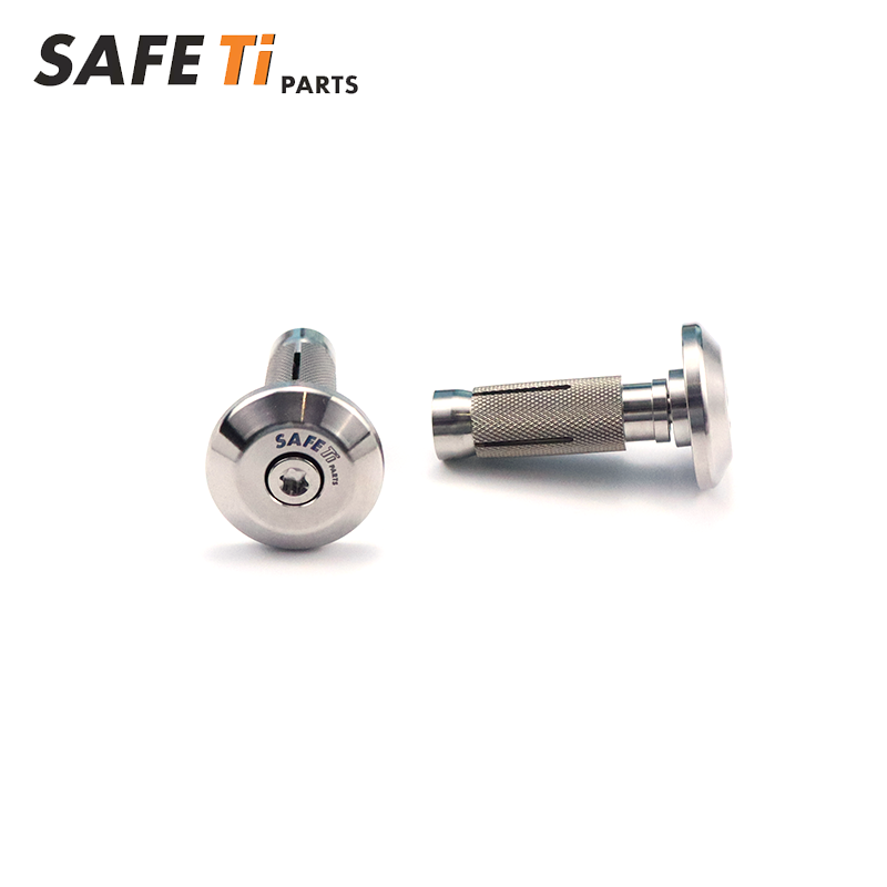 SAFETi GR5 Titanium Handlebar Bar End Plugs 16mm (Pair)