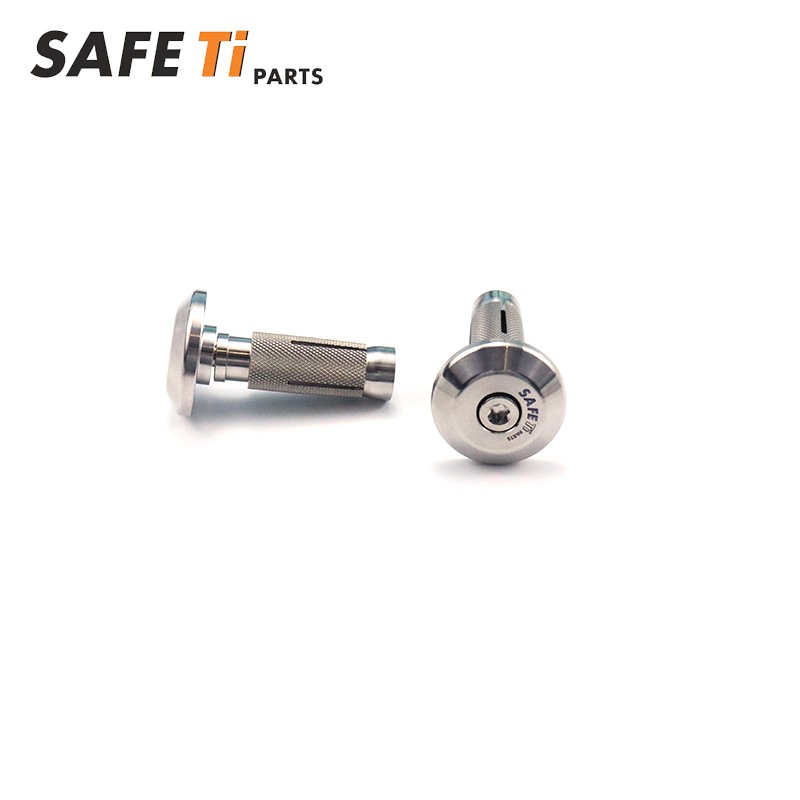 SAFETi GR5 Titanium Handlebar Bar End Plugs 16mm (Pair)