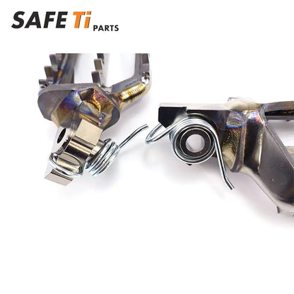 Titanium footpegs Pro for BMW