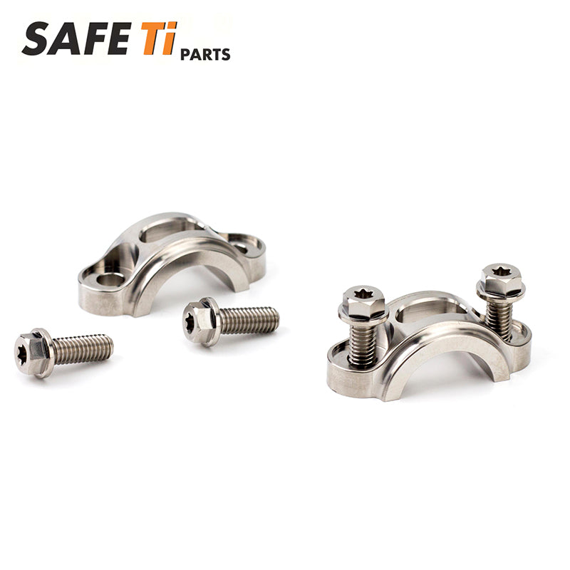 SAFETi GR5 Titanium Clutch & Brake Master Cylinder Guard Set for KTM (With Bolts)