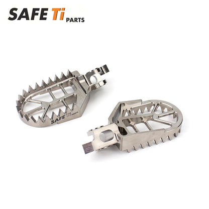 SAFETi GR5 Titanium Foot Pegs PRO CNC for Honda CR/CRF (10mm Back + 5mm Down)