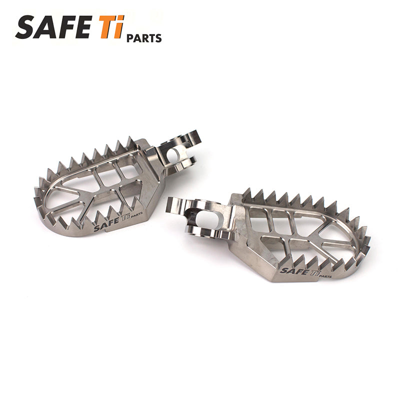 SAFETi GR5 Titanium Foot Pegs PRO CNC for Honda CR/CRF (10mm Back + 5mm Down)