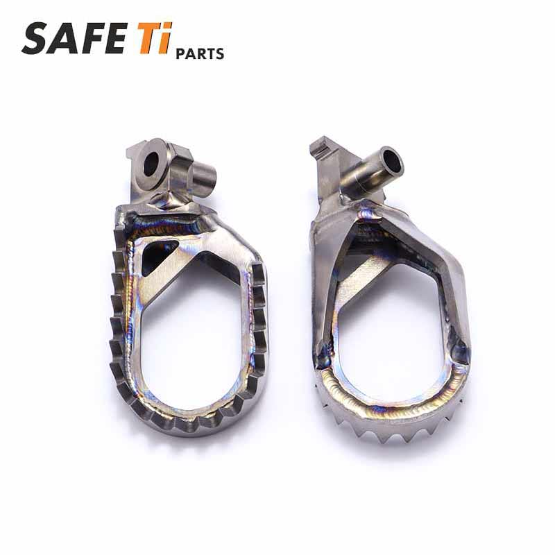 SAFETi GR5 Titanium Foot Pegs PRO for Yamaha YZ/WR (10mm Back + 5mm Down)