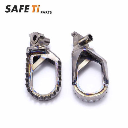 SAFETi GR5 Titanium Foot Pegs PRO for Yamaha YZ/WR (10mm Back + 5mm Down)