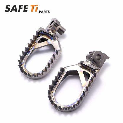 SAFETi GR5 Titanium Foot Pegs PRO for Yamaha YZ/WR (10mm Back + 5mm Down)