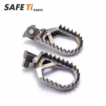 SAFETi GR5 Titanium Foot Pegs PRO for Yamaha YZ/WR (10mm Back + 5mm Down)